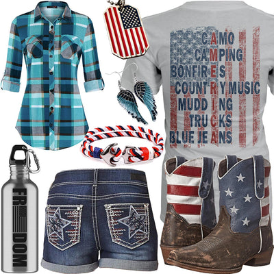 The American Flag Anchor Bracelet Outfit