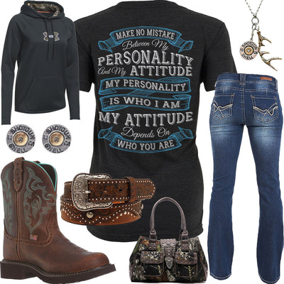 Personality & Attitude WallFlower Jeans Outfit