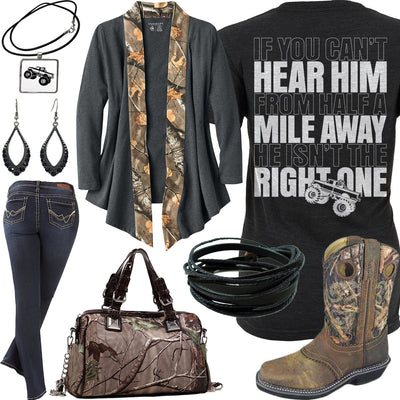 Half A Mile Away Legendary Whitetails Cardigan Outfit