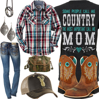 Country Mom Ariat Boots Outfit