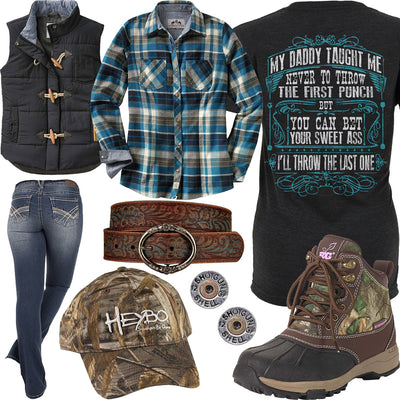 Throw The Last One Realtree Hiking Boot Outfit