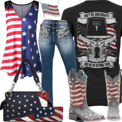 They're Our Rights Corral Boots Outfit