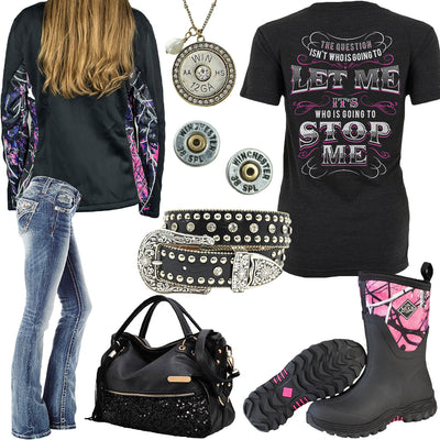 Going To Stop Me Muddy Girl Muck Boots Outfit