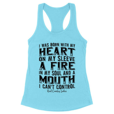 A Mouth I Can't Control Black Print Front Apparel