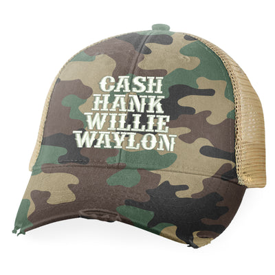 Cash Hank Willie Waylon Hat