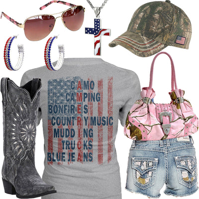 The American Flag Realtree Cap Outfit