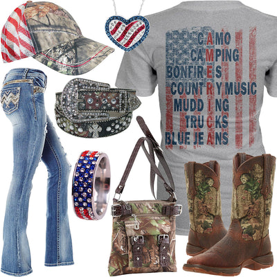 The American Flag Realtree Purse Outfit