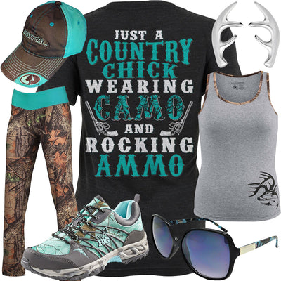 Camo & Ammo Mossy Oak Hat Outfit