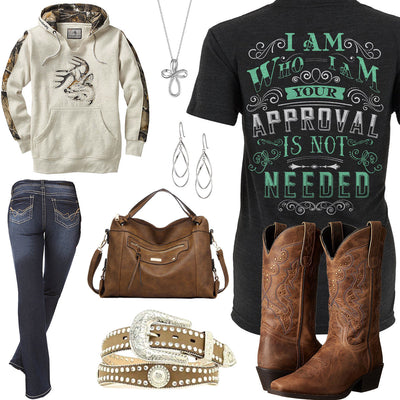 I Am Who I Am Laredo Boots Outfit