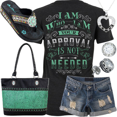 I Am Who I Am Western Purse Outfit