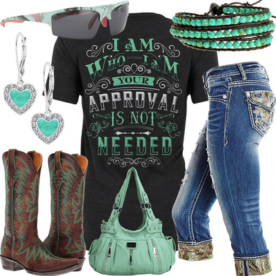 I Am Who I Am Realtree Capri Jeans Outfit