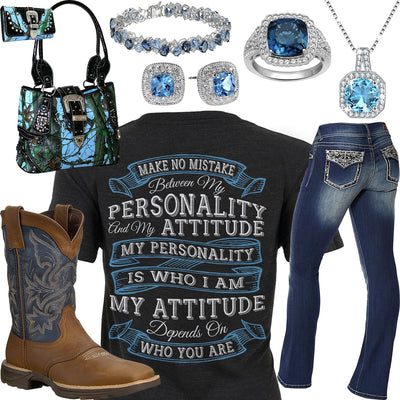 Personality & Attitude Blue Topaz Bracelet Outfit