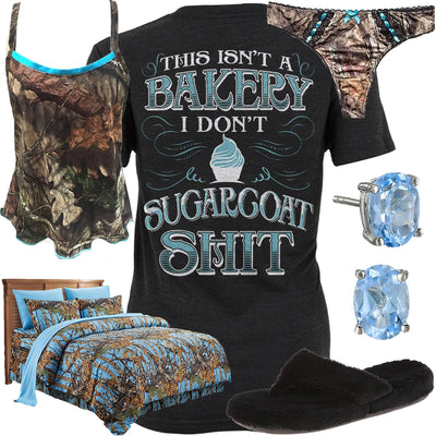 This Isn't A Bakery Camo Night Shirt Outfit