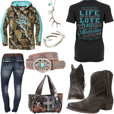 Best Things In Life Roper Ankle Boots Outfit
