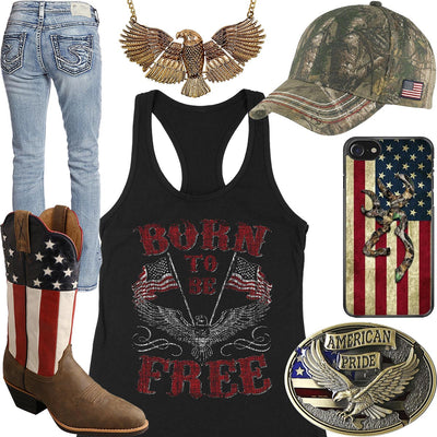 Born To Be Free Tank Top Outfit