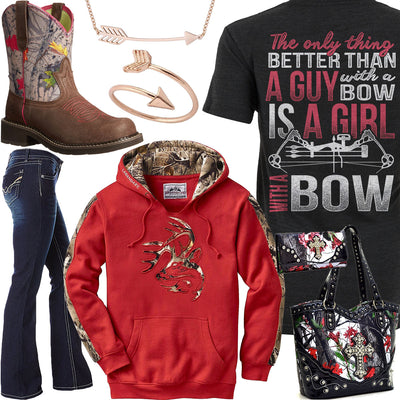 Girl With A Bow Rose Gold Arrow Ring Outfit