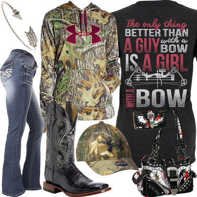 Girl With A Bow Arrow Bracelet Outfit