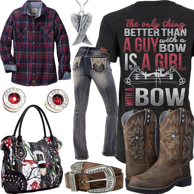 Girl With A Bow WallFlower Jeans Outfit