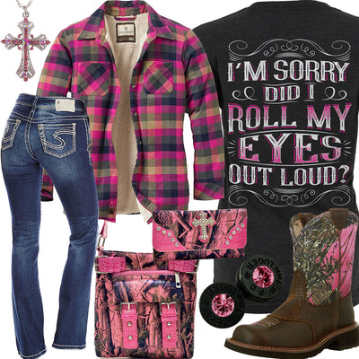 Roll My Eyes Out Loud Outfit