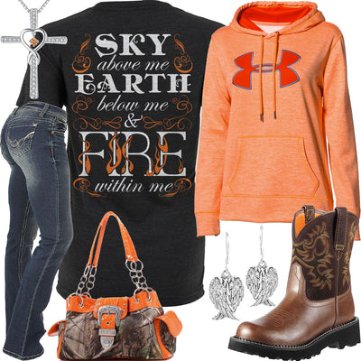 Fire Within Me Ariat Boots Outfit
