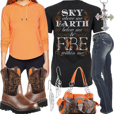 Fire Within Me Ariat Boots Outfit