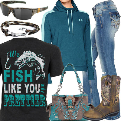 We Fish Like You Under Armour Hoodie Outfit