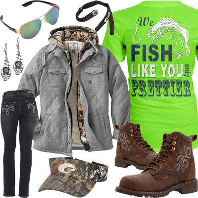 We Fish Like You Legendary Whitetails Jacket Outfit