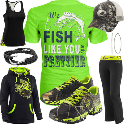 We Fish Like You Realtree Trail Shoes Outfit