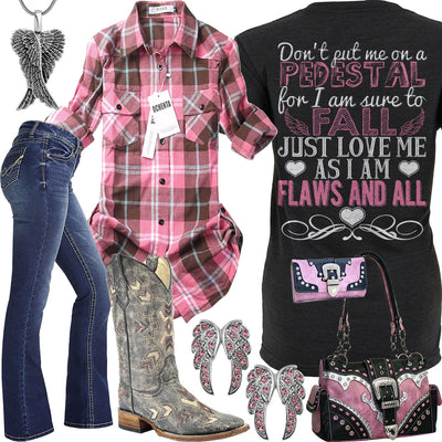 Flaws And All Corral Square Toe Boot Outfit