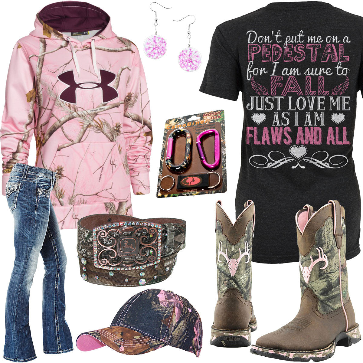 Flaws And All Under Armour Pink Camo Hoodie – Real Country Ladies