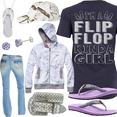 Flip Flop Kinda Girl Under Armour Hoodie Outfit