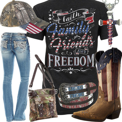 Faith, Family, Friends and Freedom Outfit
