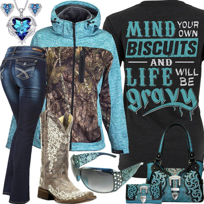 Mind Your Own Biscuits TrailCrest Jacket Outfit