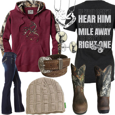 Half A Mile Away His And Hers Buck Necklace Outfit