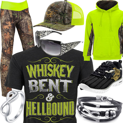 Whiskey Bent & Hellbound Black Sunglasses Outfit