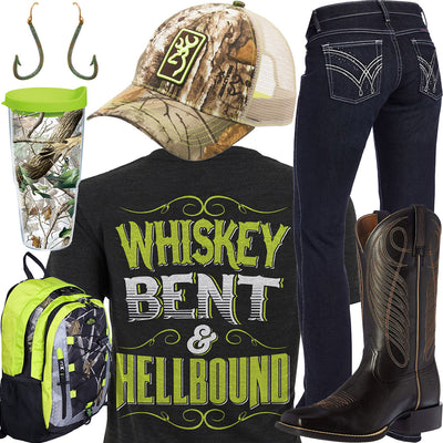 Whiskey Bent & Hellbound Browning Camo Cap Outfit