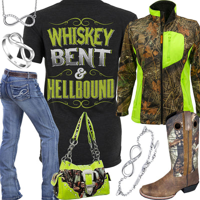 Whiskey Bent & Hellbound Infinity Bracelet Outfit