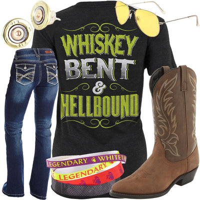 Whiskey Bent & Hellbound Aviator Sunglasses Outfit