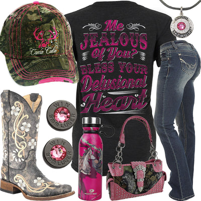 Me Jealous Of You Mossy Oak Bottle Outfit