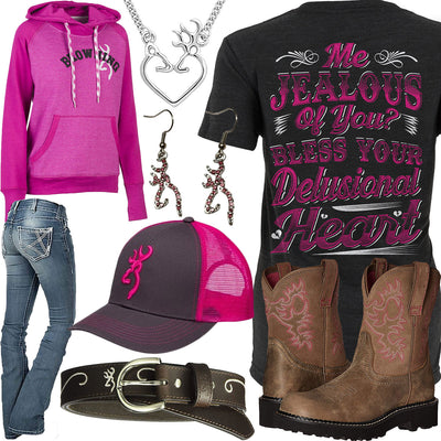Me Jealous Of You Browning Cap Outfit