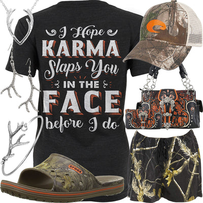 Karma Slaps You Realtree Crocs Outfit