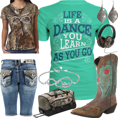 Life Is A Dance Laredo Boots Outfit