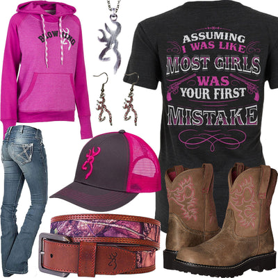 Your First Mistake Browning Hoodie Outfit