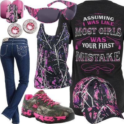 Your First Mistake Muddy Girl Tank Top Outfit