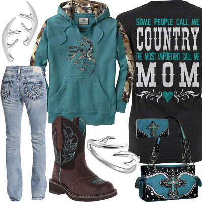Country Mom Ariat Fatbaby Boot Outfit