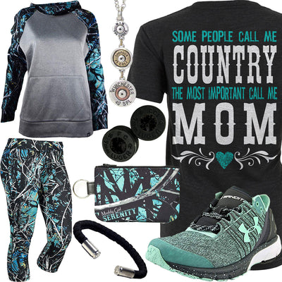 Country Mom Serenity Camo Hoodie Outfit