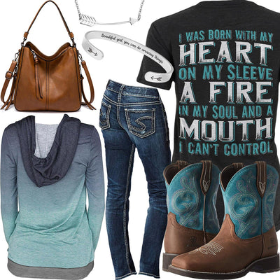 Mouth I Can't Control Hobo Purse Outfit