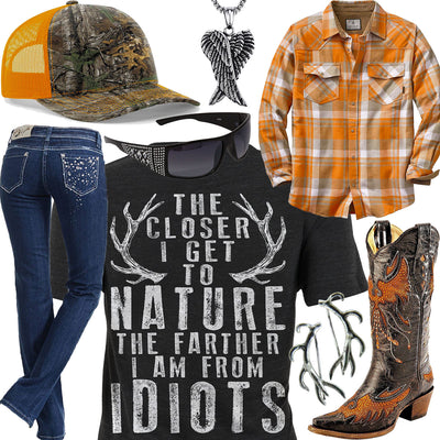 Farther From Idiots Realtree Orange Cap Outfit