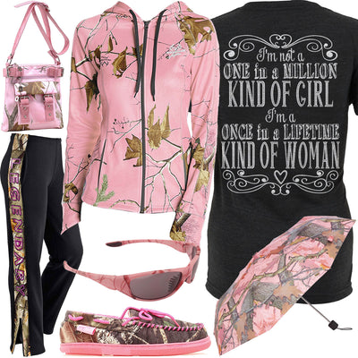 Once In A Lifetime Pink Realtree Camo Hoodie Outfit