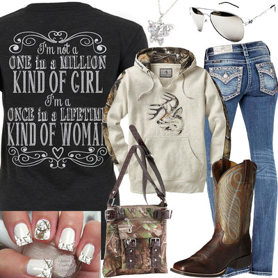 Once In A Lifetime Deer Nail Decal Outfit